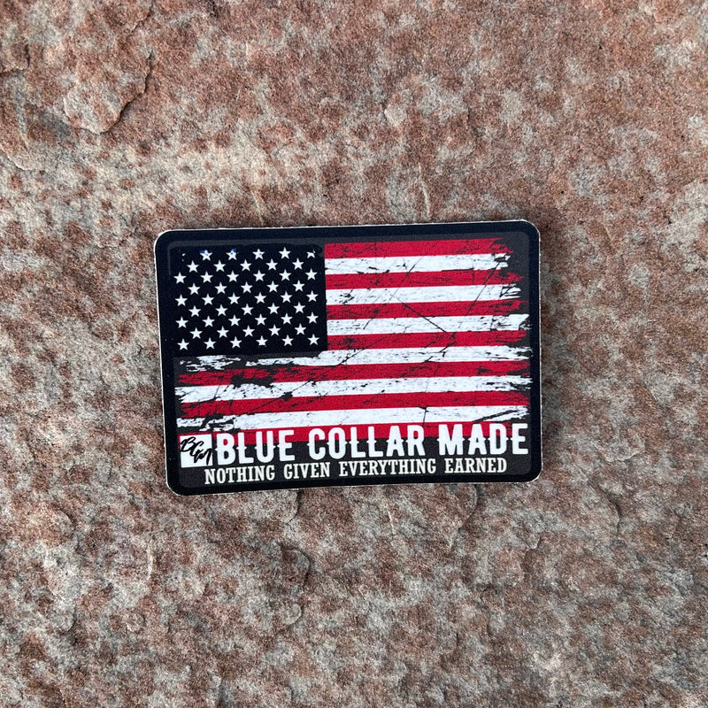American Blue Collar Sticker