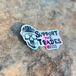 Support the Trades Skull Sticker